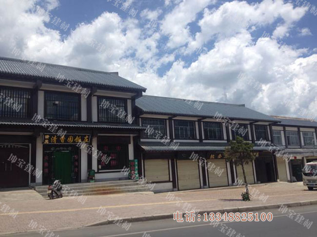 仿古樹脂瓦打造特色旅游復(fù)古街區(qū),效果杠杠滴！