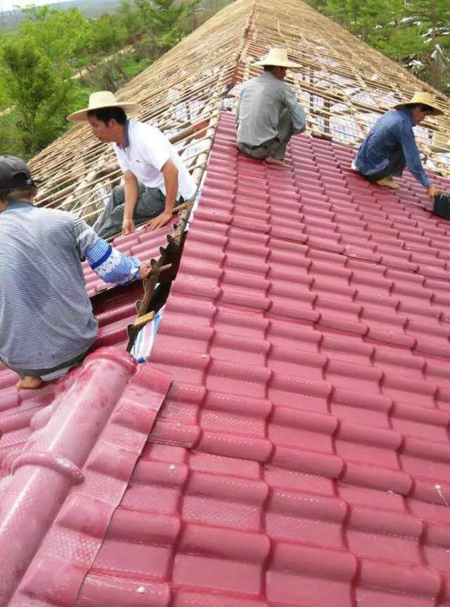 秸稈瓦施工案例 秸稈瓦施工案例